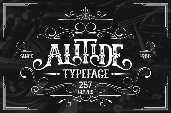 Alitide: A Modern Western Display Typeface for Bold Branding