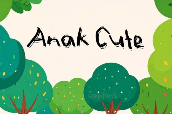 Anak Cute Typeface for Playful Branding Projects