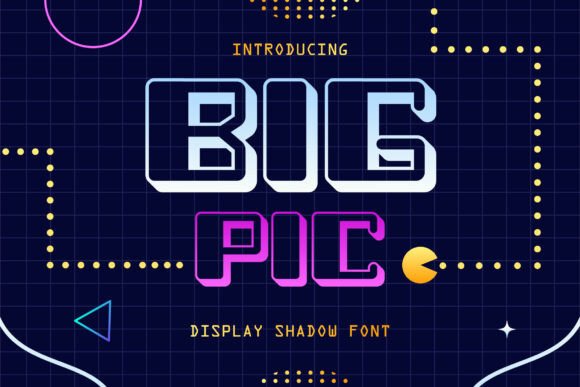 Bigpic: The Bold Display Shadow Font for Handmade Crafts