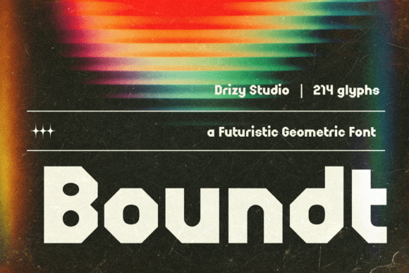 Boundt: A Futuristic Geometric Typeface for Bold Branding