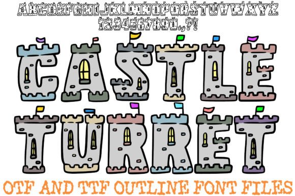 Castle Turret: The Ultimate Decorative Font for Strong Brand Identity