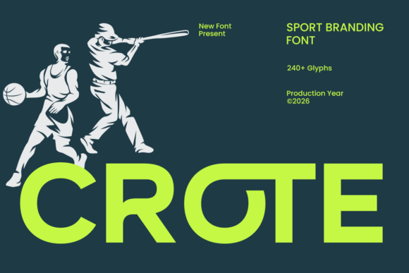 Crote Font Review: Bold Sport Branding & Design