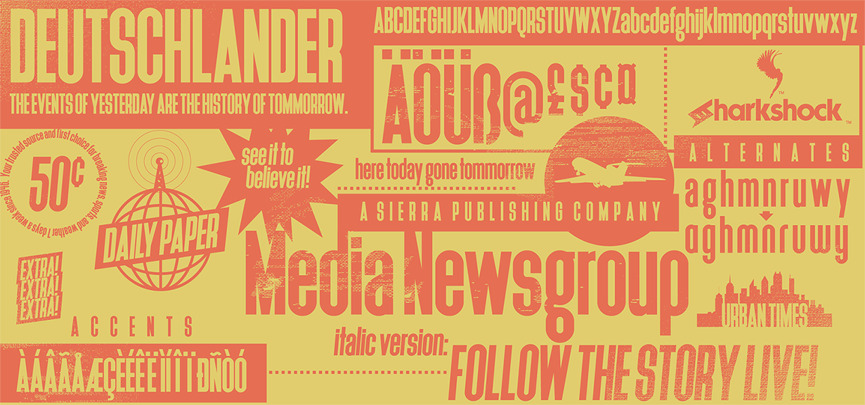 Deutschlander: The Compact Typeface for Modern Branding