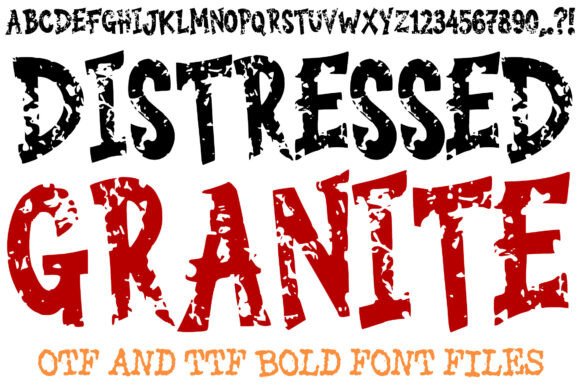 Distressed Granite: The Ultimate Decorative Display Font