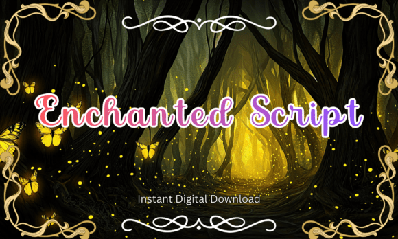 Enchanted Script: A Whimsical Font for Magic Designs