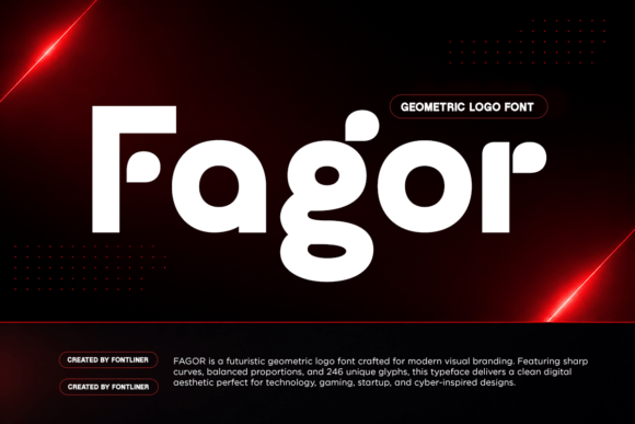 Fagor: The Futuristic Geometric Font for Modern Branding