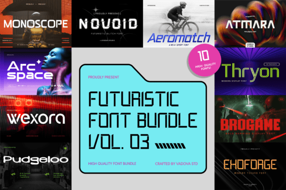 Futuristic Bundle Vol.03: A Modern Typeface for Bold Creations