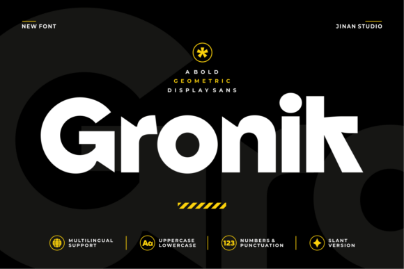 Gronik: The Bold Geometric Sans Serif for Modern Web Design