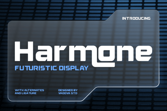 Harmone: The Bold Display Font for Futuristic Brand Identity
