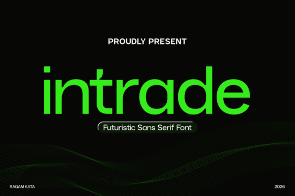 Intrade: A Futuristic Sans Serif Typeface for Modern Digital Brands