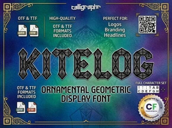 Kitelog: A Premium Decorative Typeface for Editorial Design