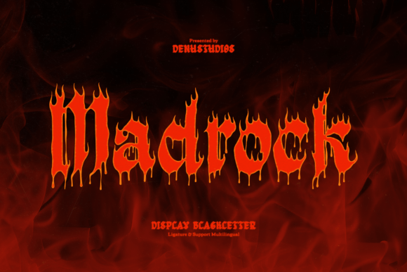 Madrock: A Fierce Blackletter Typeface for Bold Branding