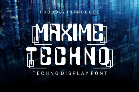 Maxime Techno Font for Bold Digital Branding
