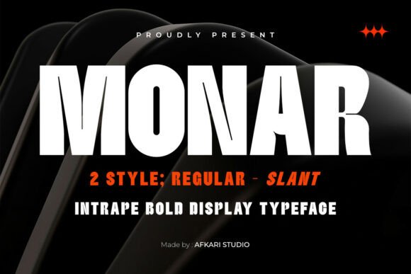 Monar: A Bold Display Typeface for Modern Editorial Design