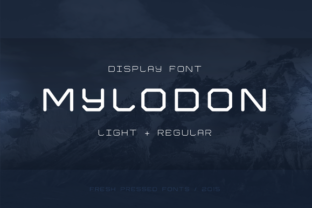 Mylodon: A Geometric Display Typeface for Modern Editorial Design