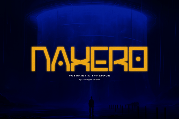 Naxero: A Bold Futuristic Typeface for Modern Makers