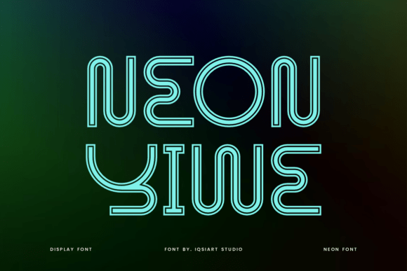 Neon Yiwe: The Retro-Futuristic Typeface for Bold Editorial Design