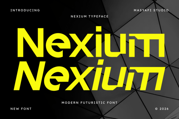 Nexium Typeface: The Bold Futuristic Font for Modern Brands