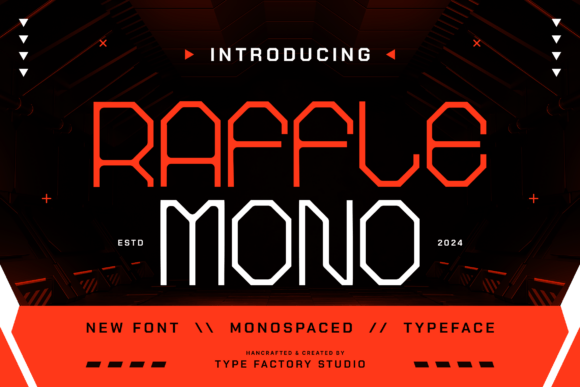 Raffle Mono: A Geometric Typeface for Bold Branding Projects