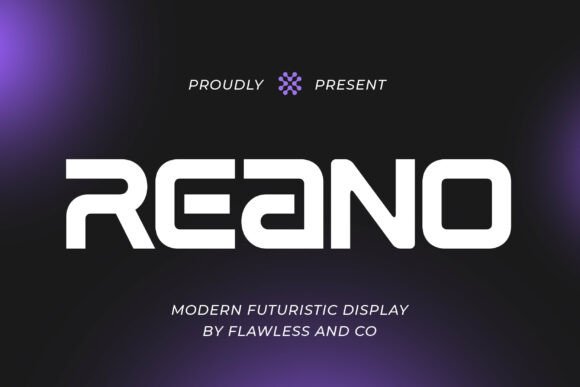 Reano: A Bold Modern Futuristic Display Typeface for Web Design