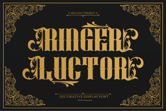 Ringer Luctor: The Dark Display Typeface for Bold Campaigns