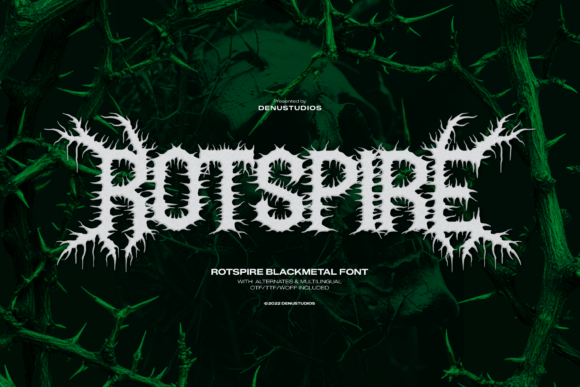 Rotspire Black Metal: The Ultimate Typeface for Bold Branding