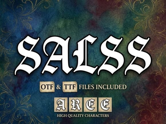 Salss: The Medieval Blackletter Typeface for Bold Maker Brands