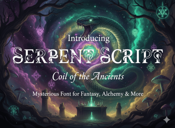 Serpent Script: The Enchanting Typeface for Mystical Brand Identity