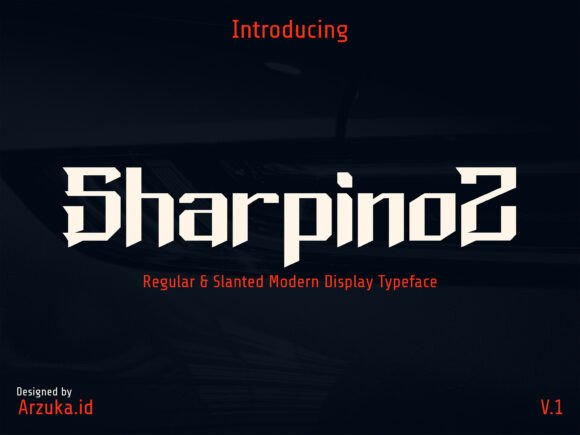 Sharpinoz: The Bold Display Typeface for High-Energy Editorial Design
