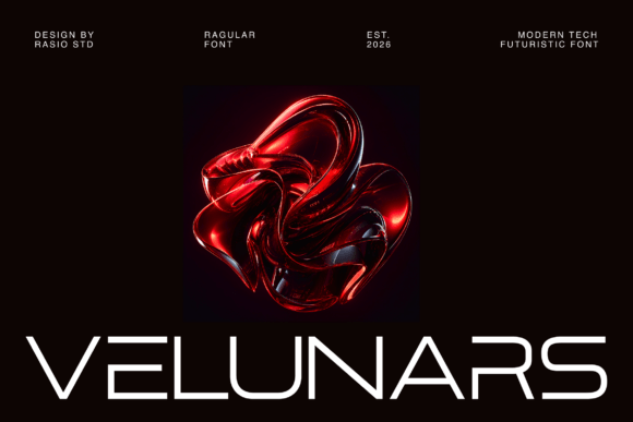 Velunars: The Modern Typeface for Tech-Forward Branding