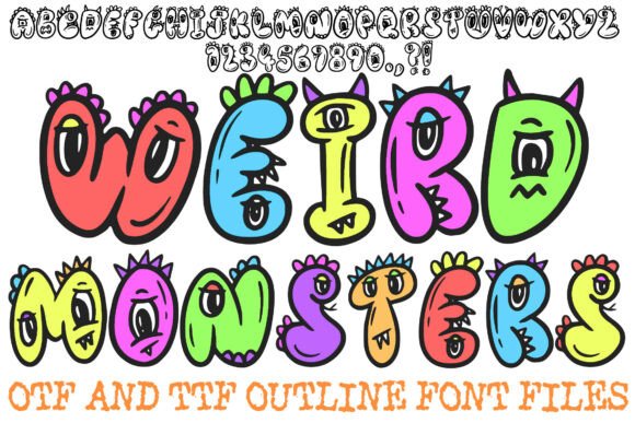 Weird Monsters: The Quirky Display Font for Scroll-Stopping Campaigns