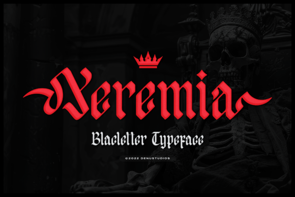 Yeremia Typeface: A Blackletter Font for Regal Digital Branding
